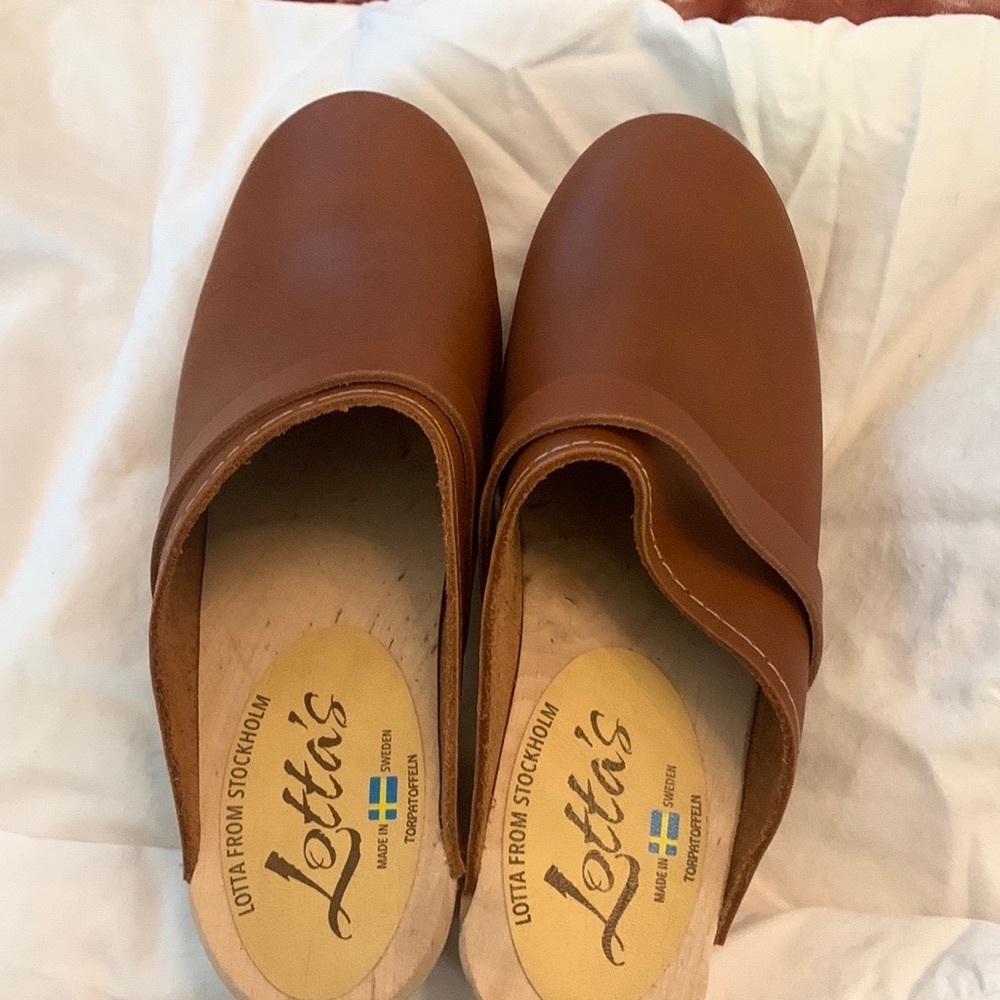 NWOT Lotta from Stockholm high heel clogs